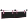 vidaXL Cabeceira Suspensa Rosa 190 x 55 x 7 cm tecido