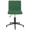 vidaXL Cadeiras de jantar girat&oacute;rias 4 pcs veludo verde-escuro