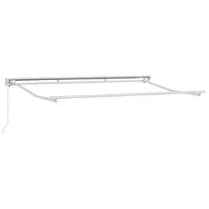 vidaXL Estrutura de Toldo Manual Branco 3.5 x 2 m