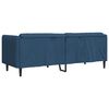 vidaXL Sofá de 3 lugares tecido azul