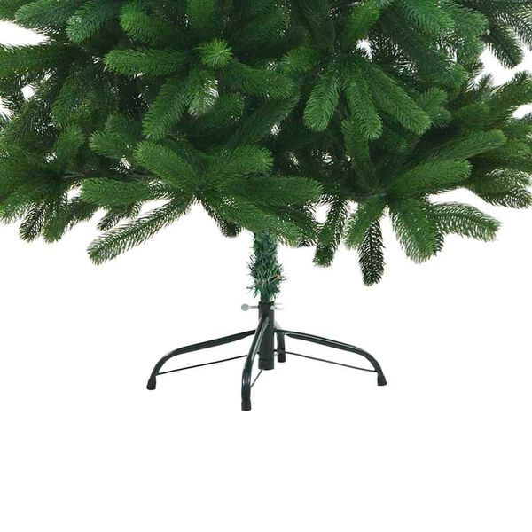 vidaXL &Aacute;rvore Natal artificial pr&eacute;-iluminada c/ bolas 180 cm verde