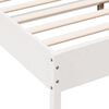 vidaXL Cama sem colch&atilde;o 120x190 cm madeira de pinho maci&ccedil;a branco