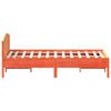 VidaXL Cama sem colch&atilde;o 140x190 cm pinho maci&ccedil;o castanho-mel