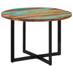 vidaXL Mesa de jantar 110x75 cm madeira recuperada maci&ccedil;a