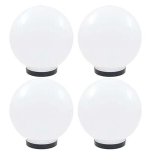 vidaXL Candeeiros esf&eacute;ricos LED 4 pcs 25 cm PMMA