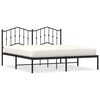 vidaXL Estrutura de cama com cabeceira 183x213 cm metal preto