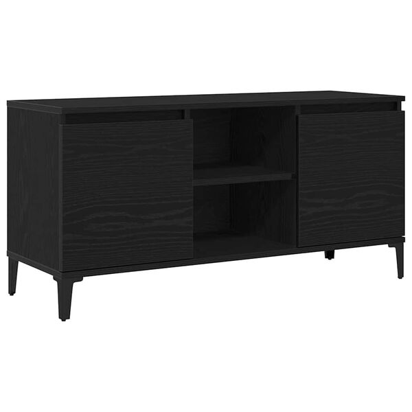 vidaXL Gabinete para TV Carvalho Preto 102 x 35 x 50 cm