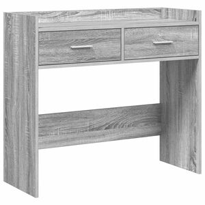 vidaXL Aparador Sonoma cinzento 90 x 35 x 80 cm Derivados de Madeira