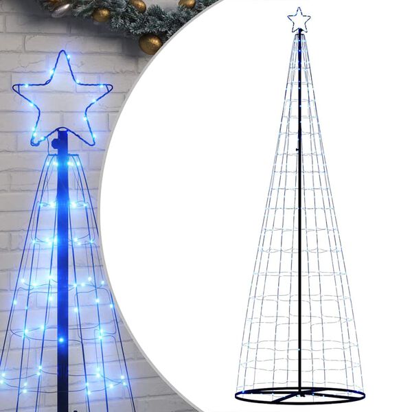vidaXL LED &Aacute;rvore de Natal 550 LEDs Azul 300 cm