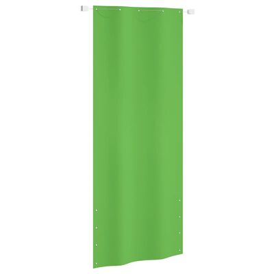vidaXL Tela de varanda 100x240 cm tecido oxford verde-claro