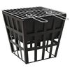 vidaXL Braseira e barbecue 2-em-1 34x34x48 cm a&ccedil;o