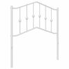 vidaXL Cabeceira de substitui&ccedil;&atilde;o 80 cm metal branco