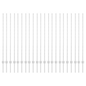 vidaXL Poste de Cerca 22 pcs Prateado 180 cm A&ccedil;o