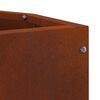vidaXL Vaso de Canto Ferro Enferrujado 30 x 30 x 35 cm A&ccedil;o corten