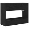 vidaXL Suporte de Guarda-Sol Carvalho Preto 65 x 24 x 50 cm