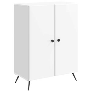 vidaXL Buffet Branco Brilhante 66 x 34,5 x 90 cm Derivados de Madeira