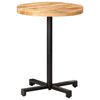 vidaXL Mesa de bistr&ocirc; redonda &Oslash;60x75 cm madeira de mangueira &aacute;spera