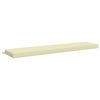 vidaXL Almofada de Banco SOEST 100% Poli&eacute;ster Creme 170 x 40 x 8 cm