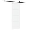 vidaXL Porta Deslizante ORKDAL Branco e Preto 78 x 211 cm