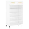 vidaXL Sapateira 60x35x105 cm derivados de madeira branco