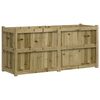 vidaXL Vaso/floreira de jardim 150x50x70cm madeira de pinho impregnada