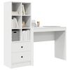 vidaXL Mesa com gaveta 2 pcs Branco