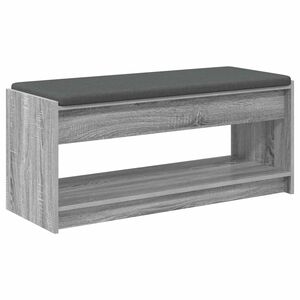vidaXL Banco de Hall Sonoma cinza 103 x 38 x 45 cm