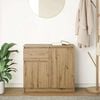 vidaXL Aparador c/ gaveta derivados de madeira carvalho artisiano