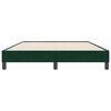 vidaXL Estrutura de cama sem colch&atilde;o 160x220 cm veludo verde-escuro