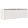 vidaXL Arm&aacute;rio de parede 100x30x35 cm madeira de pinho maci&ccedil;a branco