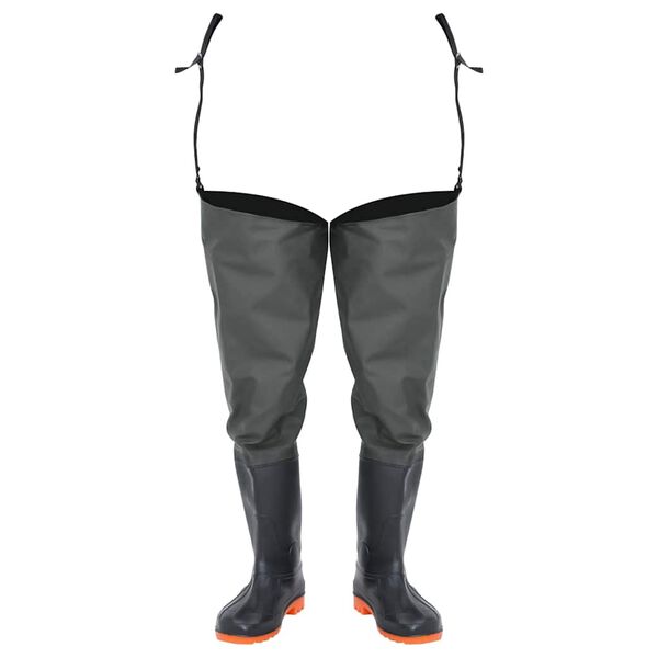 vidaXL Bota perneira tamanho 46 verde-escuro