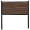 vidaXL Cabeceira de substitui&ccedil;&atilde;o 75 cm derivados madeira/a&ccedil;o carvalho castanho