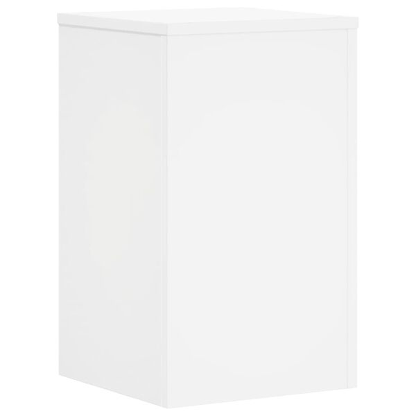 vidaXL Suportes p/ plantas 2 pcs 30x30x50 cm derivados madeira branco