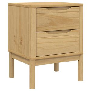 vidaXL Mesa de cabeceira FLORO 45x39x57 cm pinho maci&ccedil;o castanho mel