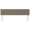 vidaXL Cabeceiras cinzento-acastanhado 160x5x78/88 cm tecido