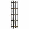 vidaXL Estante c/ 5 prateleiras 40x30x180 cm madeira recuperada maci&ccedil;a