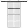 vidaXL Porta desliz. c/ conj. ferragens 102,5x205cm vidro ESG/alum&iacute;nio