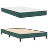 vidaXL Cama Box com colch&atilde;o Verde Escuro 120 x 190 cm tecido