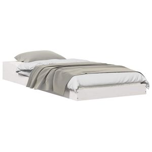 vidaXL Estrutura da Cama Branco 80 x 200 cm Madeira de Pinheiro S&oacute;lida