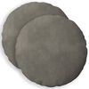vidaXL Capa almofada 2 pcs HEERLEN Cinzento-claro &Oslash; 40 cm Veludo