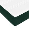 vidaXL Cama boxspring com colch&atilde;o 120x200 cm veludo verde-escuro