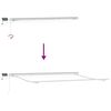 vidaXL Toldo retr&aacute;til manual com LED 500x300 cm antracite/branco
