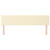 vidaXL Cabeceiras creme 160x5x78/88 cm couro artificial