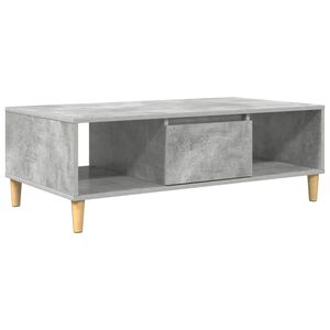 vidaXL Mesa de centro Cinzento 102 x 55 x 35 cm Madeira processada