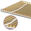 vidaXL Toldo retr&aacute;til manual com LED 6x3,5 m amarelo e branco
