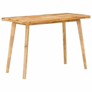 vidaXL Mesa de Jantar Natural 100 x 55 x 75 cm Madeira de manga maci&ccedil;a