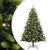 vidaXL &Aacute;rvore de Natal Artificial com Hastes Flex&iacute;veis 150 LEDs Verde