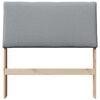 vidaXL Cabeceira estofada Cinzento-claro 100 cm