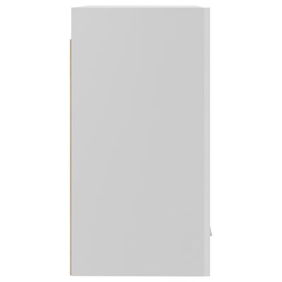 vidaXL Armário de parede 39,5x31x60 cm contraplacado branco brilhante