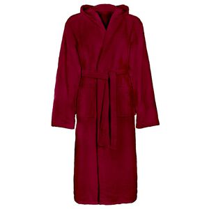 vidaXL Roup&atilde;o de banho KINN Vermelho S Algod&atilde;o